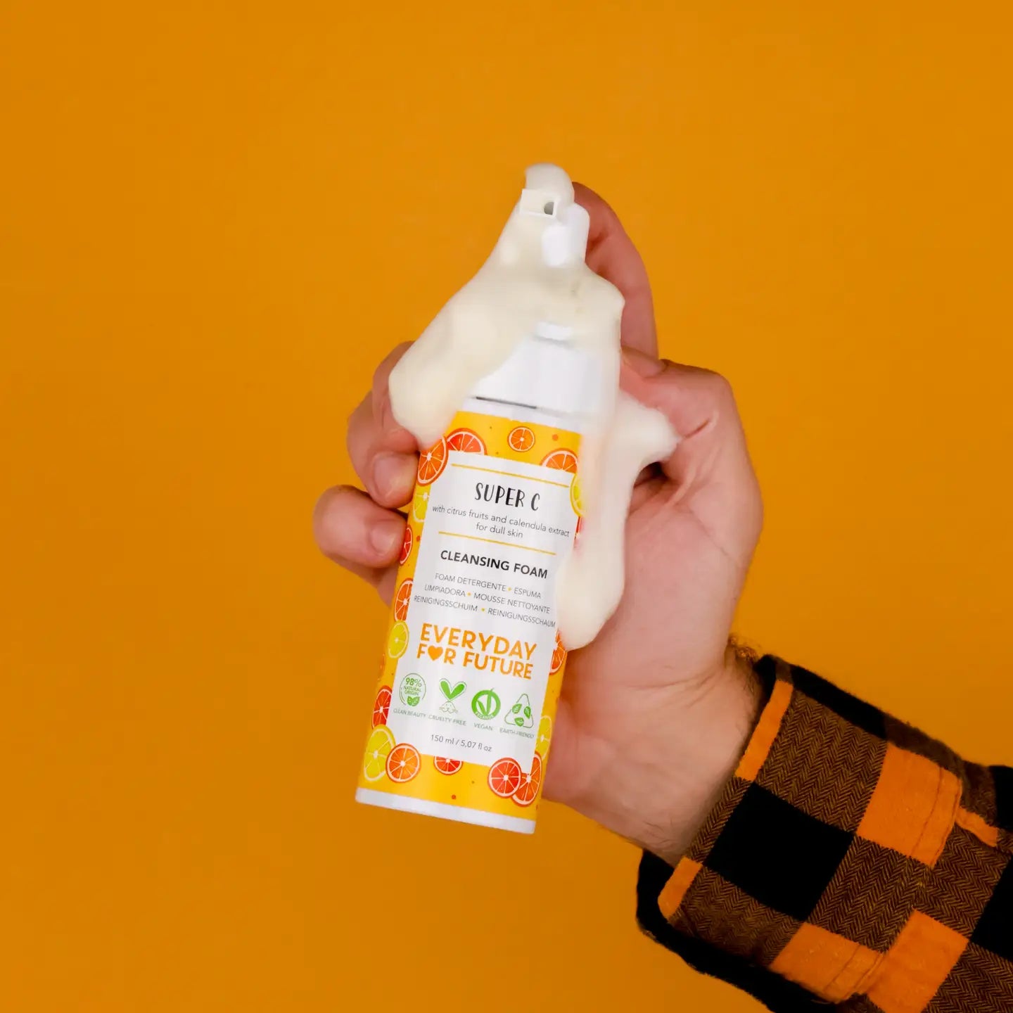 Foam con Estratto di Agrumi - Detergente Viso Delicato