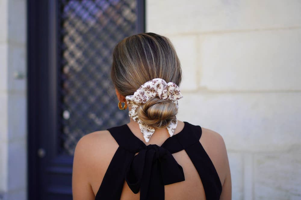 Fiocco Garance Fiorito Crema e Marrone - Bohomane