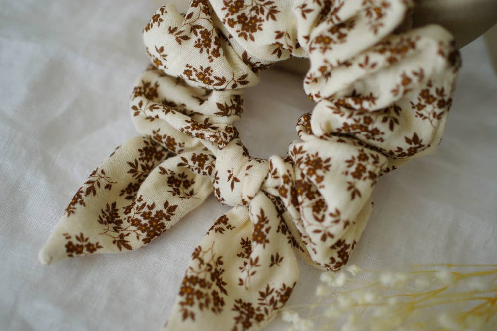 Fiocco Garance Fiorito Crema e Marrone - Bohomane